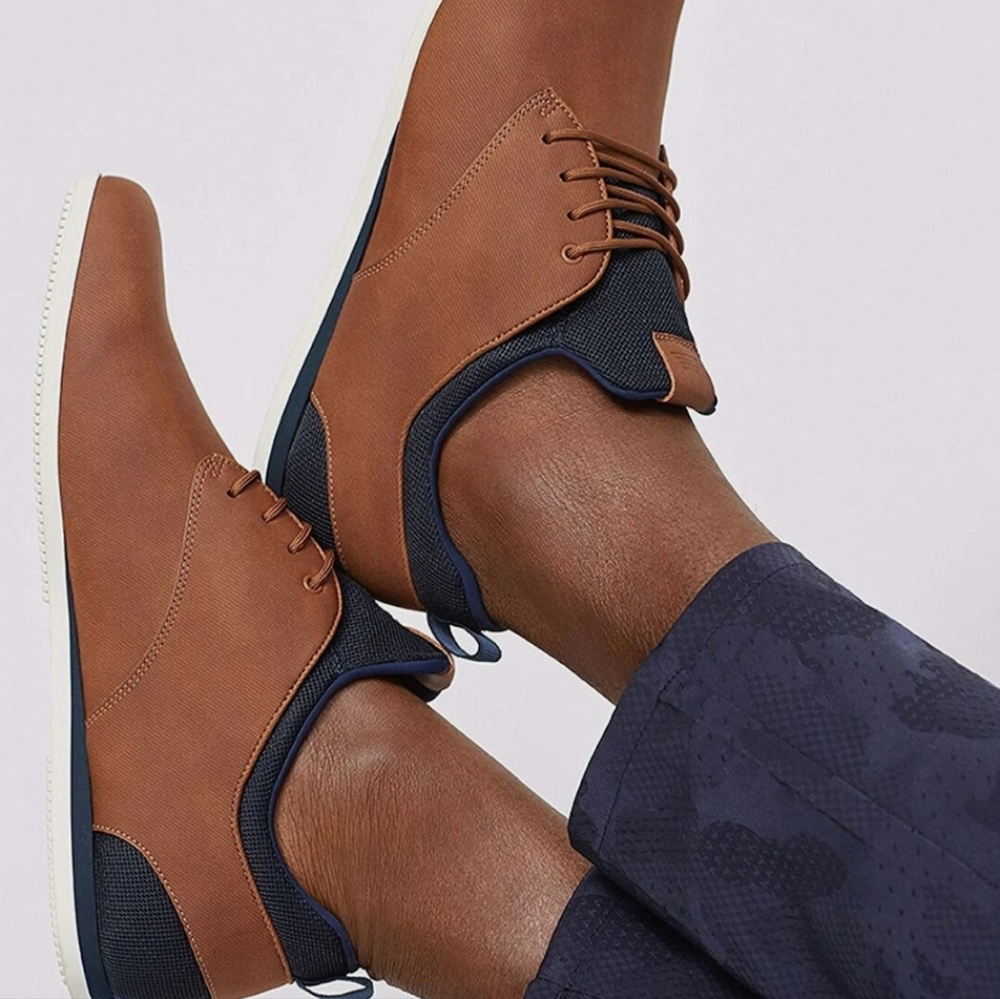 Mens Camel Brown Sneakers